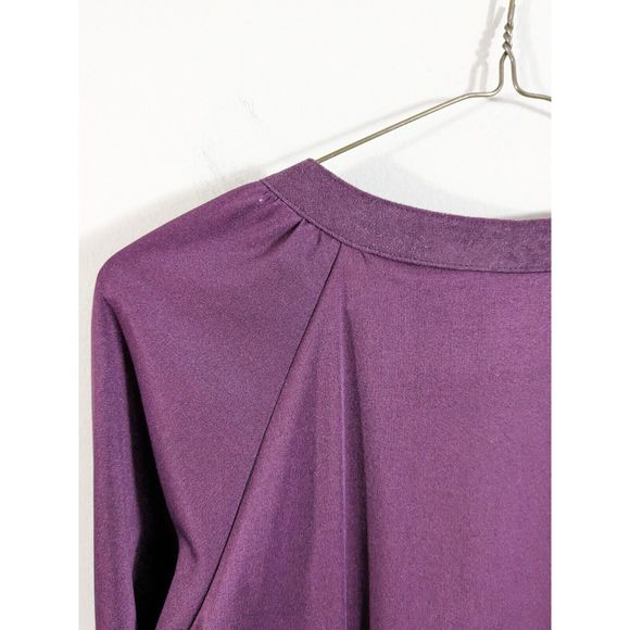 Vintage John Wynkoop for Penny Young plum dress polyester size m 1970s VTG - Picture 11 of 11